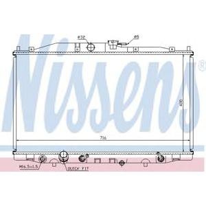 воден радиатор NISSENS 68112 