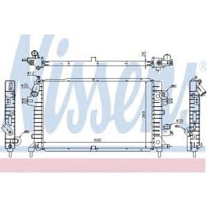 воден радиатор NISSENS 63112A 