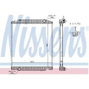 воден радиатор NISSENS 63330A 