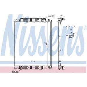 воден радиатор NISSENS 63331A 