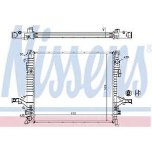 воден радиатор NISSENS 65613A 