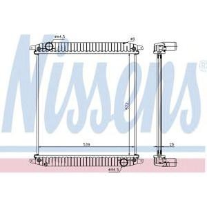 воден радиатор NISSENS 62341A 