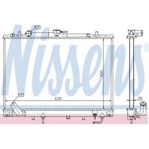 воден радиатор NISSENS 68154 