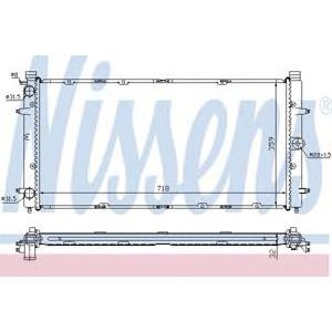 воден радиатор NISSENS 65273A 
