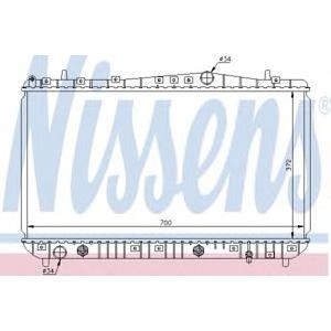 воден радиатор NISSENS 61634