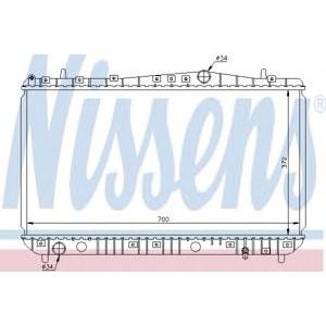 воден радиатор NISSENS 61633