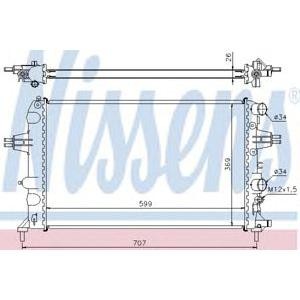 воден радиатор NISSENS 63095A