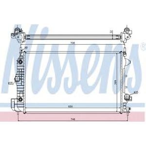 воден радиатор NISSENS 63113A