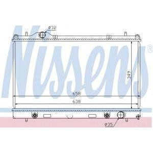 воден радиатор NISSENS 69210 