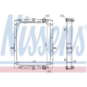 воден радиатор NISSENS 61443A