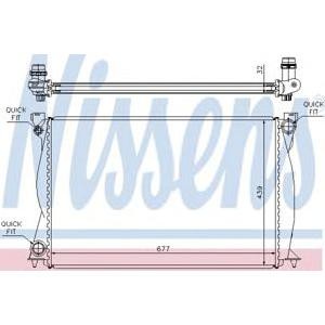 воден радиатор NISSENS 60231A 