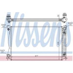 воден радиатор NISSENS 60233A