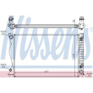 воден радиатор NISSENS 60236A 