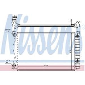 воден радиатор NISSENS 60237A 