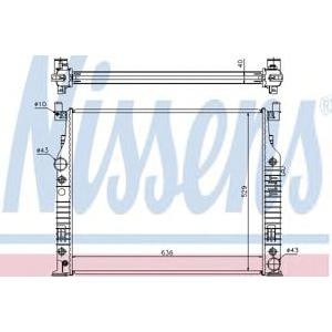 воден радиатор NISSENS 62576A 