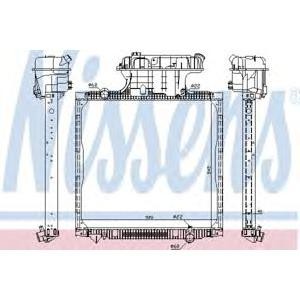 воден радиатор NISSENS 67225 