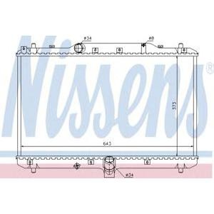 воден радиатор NISSENS 64198 