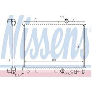 воден радиатор NISSENS 63504