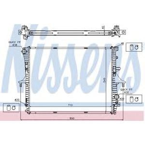воден радиатор NISSENS 65276A 