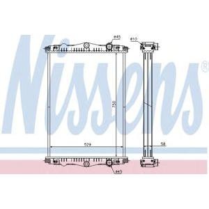воден радиатор NISSENS 614440
