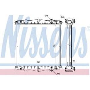 воден радиатор NISSENS 614450 