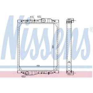 воден радиатор NISSENS 69609 