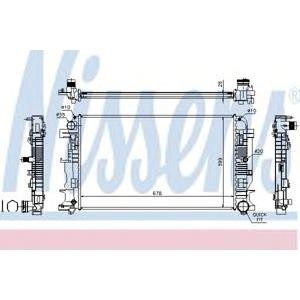 воден радиатор NISSENS 67156A 