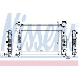 воден радиатор NISSENS 67157A 