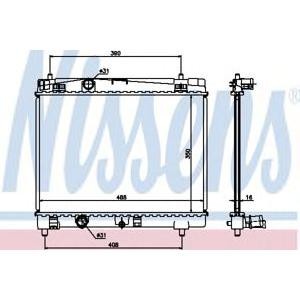 воден радиатор NISSENS 64671A