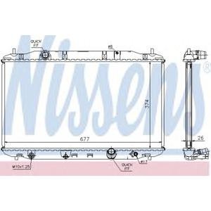 воден радиатор NISSENS 68135A 