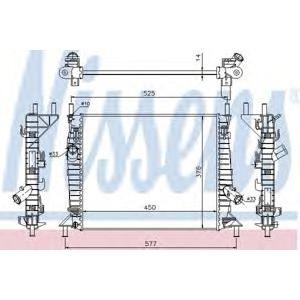 воден радиатор NISSENS 62112 
