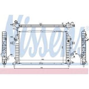 воден радиатор NISSENS 63115A 