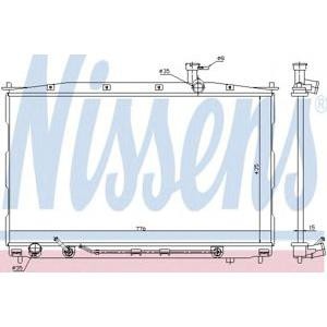воден радиатор NISSENS 67505 