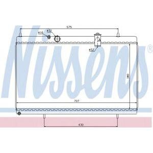воден радиатор NISSENS 61271 