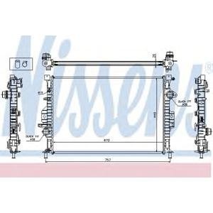 воден радиатор NISSENS 65615A 