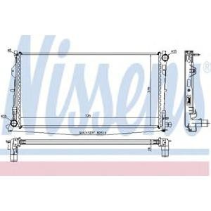 воден радиатор NISSENS 61018A 