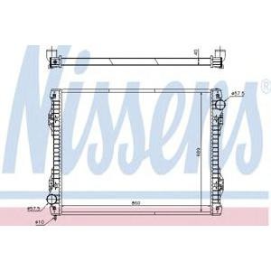 воден радиатор NISSENS 672590 
