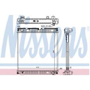 воден радиатор NISSENS 67224A 