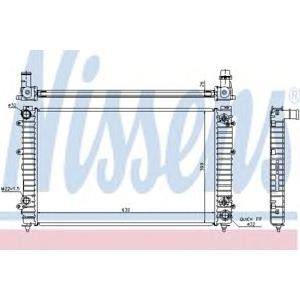 воден радиатор NISSENS 60493A 