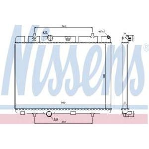 воден радиатор NISSENS 636007 