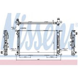 воден радиатор NISSENS 60317