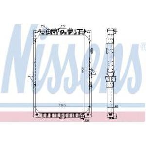 воден радиатор NISSENS 61447