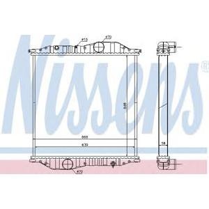 воден радиатор NISSENS 625502 