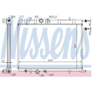 воден радиатор NISSENS 63502 