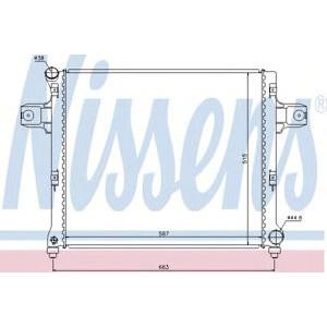 воден радиатор NISSENS 61022 