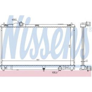 воден радиатор NISSENS 64672 