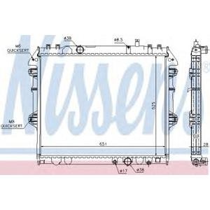 воден радиатор NISSENS 646807 
