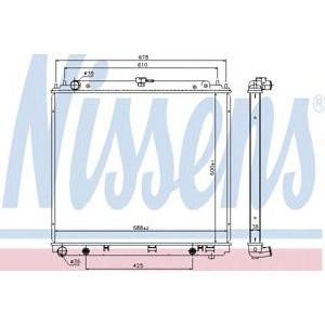 воден радиатор NISSENS 68717 