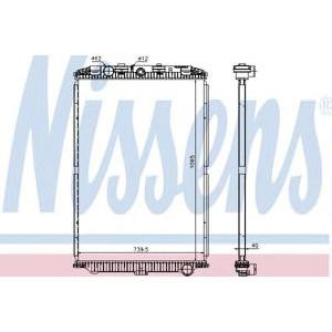 воден радиатор NISSENS 614470 