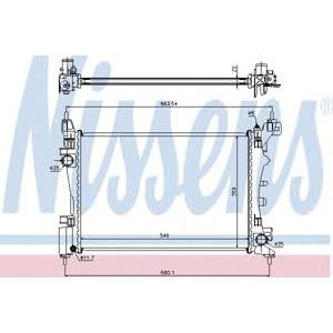воден радиатор NISSENS 636005 